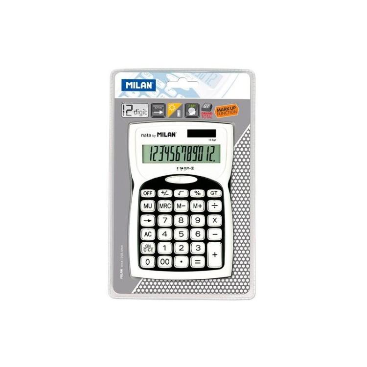 Milan - 152012BL calculadora Bolsillo Calculadora básica Negro