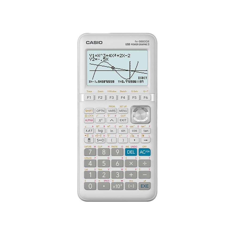 Casio - FX-9860GIII calculadora Bolsillo Calculadora gráfica Blanco