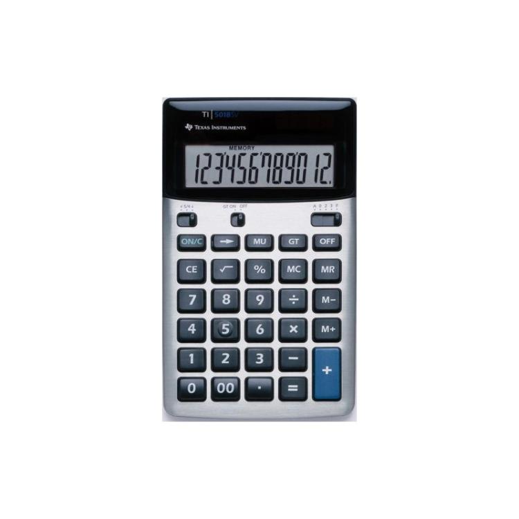 Texas Instruments - CALCULADORA MESA TEXAS TI-5018 SV 12 DIG