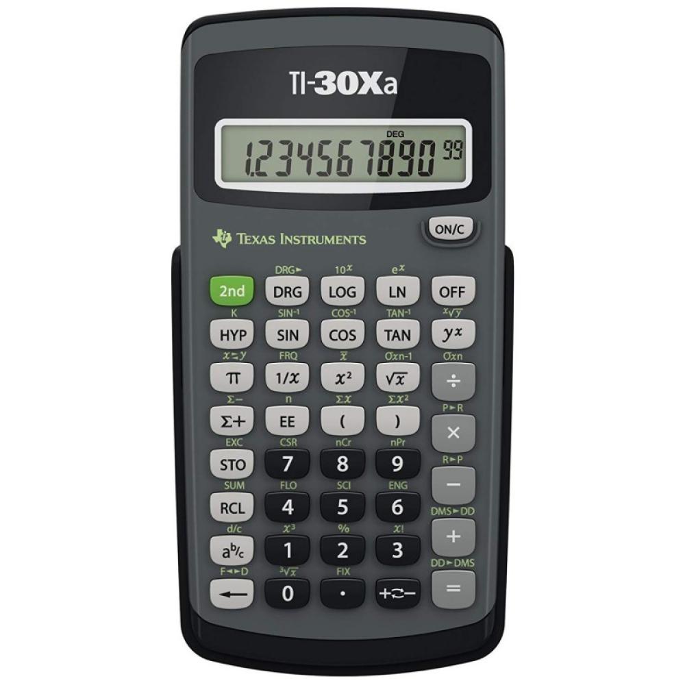 Texas Instruments - TI-30Xa calculadora Bolsillo Calculadora científica Negro, Gris