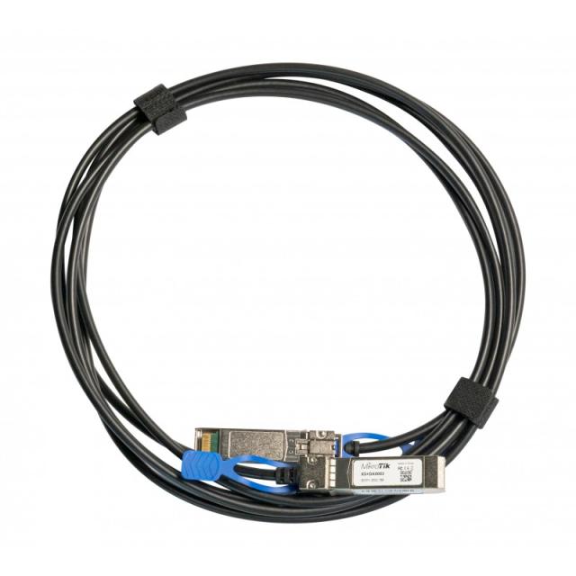 Mikrotik - XS+DA0003 Cable de fibra óptica e InfiniBand 3 m SFP/SFP+/SFP28 Negro