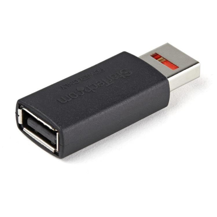 StarTech.com - Adaptador Bloqueador USB de Datos – Adaptador USB Macho a Hembra de Carga Solamente – Sin Datos - Solo de Carga p