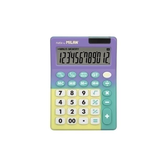 Milan - CALCULADORA MESA MILAN 12 DIG.LI/TQ B/1