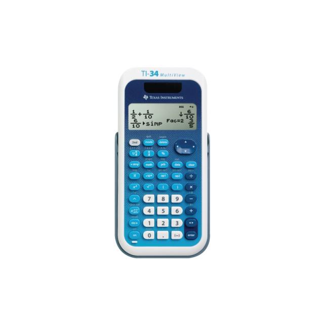 Texas Instruments - TI-34 calculadora Bolsillo Calculadora científica Azul, Blanco