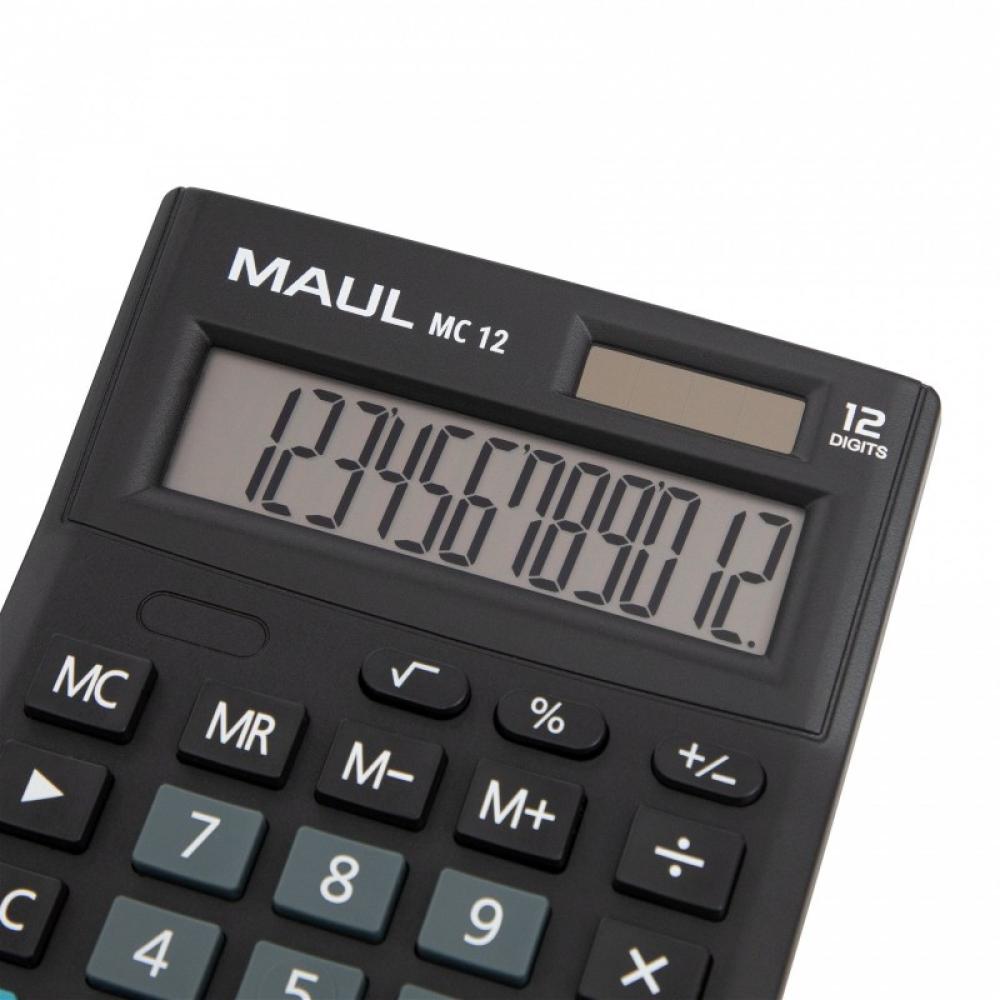 MAUL - MC 12 calculadora Bolsillo Pantalla de calculadora Negro