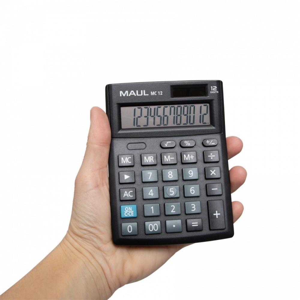MAUL - MC 12 calculadora Bolsillo Pantalla de calculadora Negro