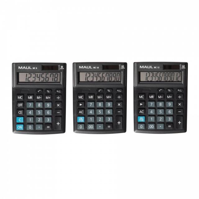 MAUL - MC 12 calculadora Bolsillo Pantalla de calculadora Negro