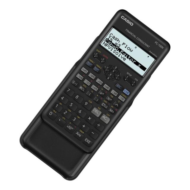 Casio - FC-100V-2 calculadora Bolsillo Calculadora financiera Negro
