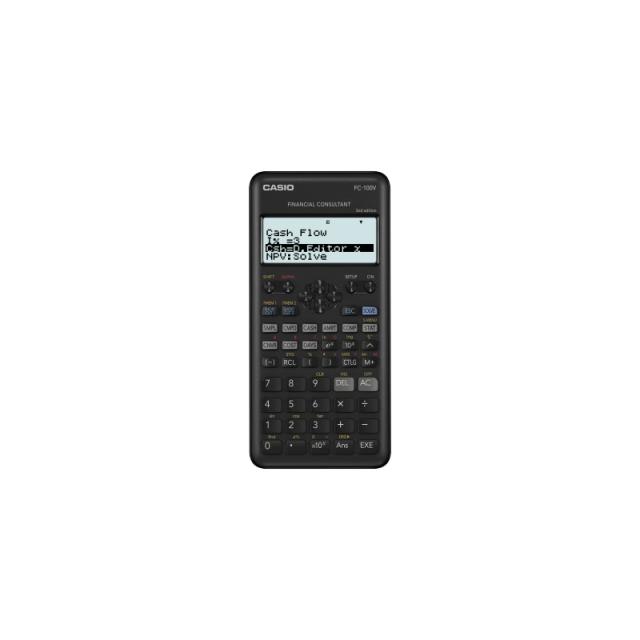 Casio - FC-100V-2 calculadora Bolsillo Calculadora financiera Negro