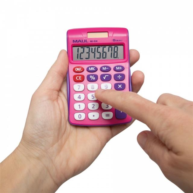 MAUL - MJ 450 calculadora Bolsillo Pantalla de calculadora Rosa