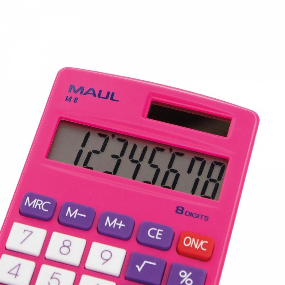 MAUL - M 8 calculadora Bolsillo Calculadora básica Rosa