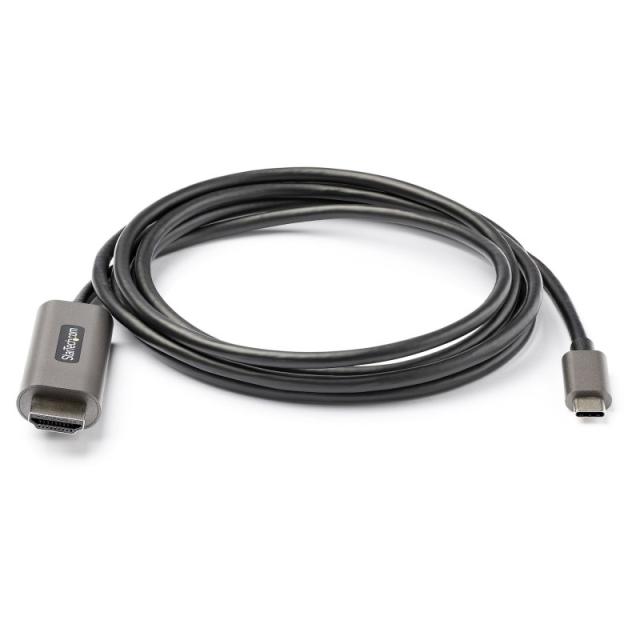 StarTech.com - Cable 2m USB C a HDMI 4K de 60Hz con HDR10 - Adaptador de Vídeo USB Tipo C a HDMI 2.0b Ultra HD 4K - Convertidor