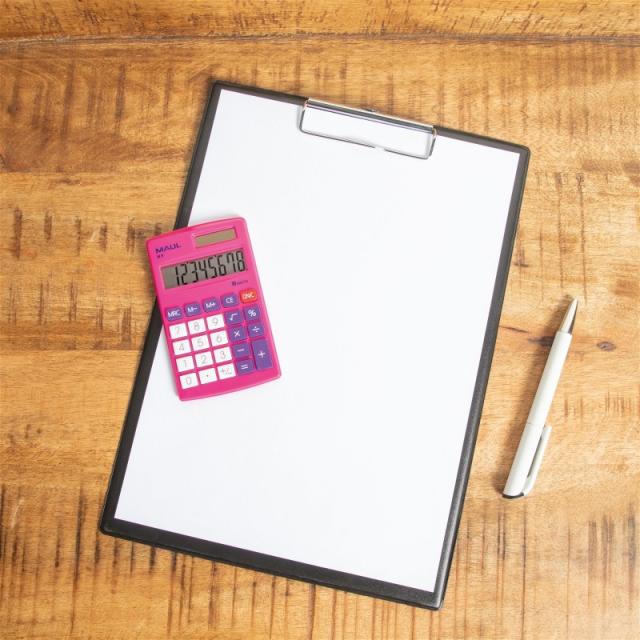 MAUL - M 8 calculadora Bolsillo Calculadora básica Rosa