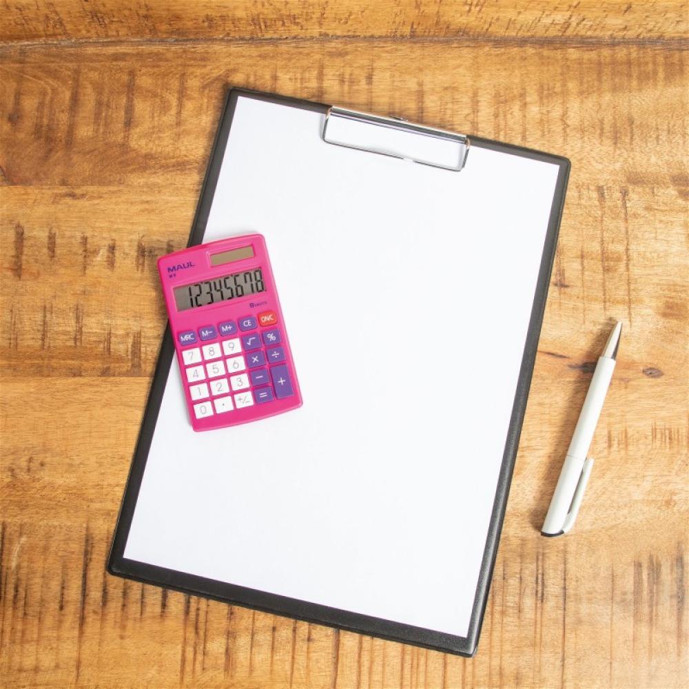 MAUL - M 8 calculadora Bolsillo Calculadora básica Rosa