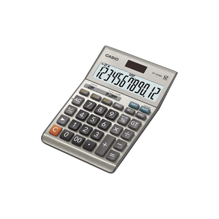 Casio - DF-120BM calculadora Escritorio Calculadora básica Negro, Gris