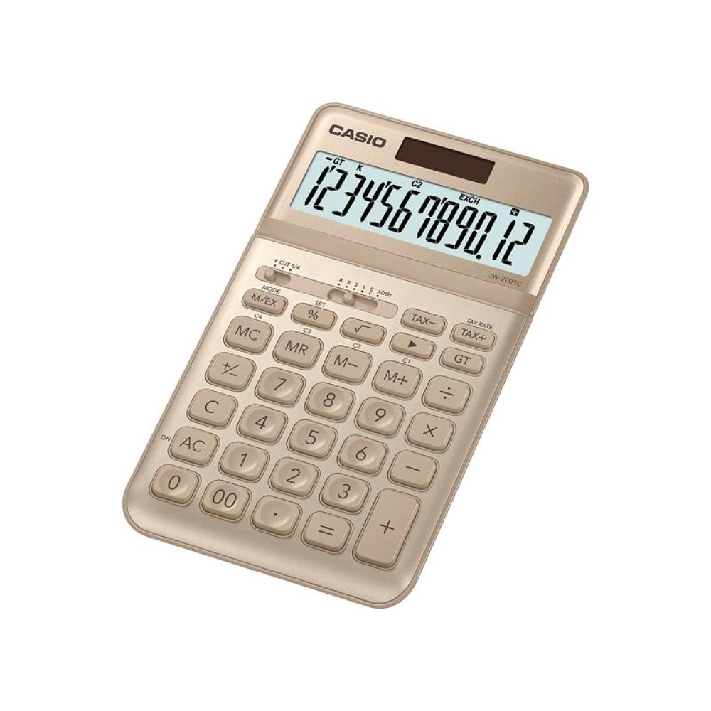Casio - JW-200SC-GD calculadora Escritorio Calculadora básica Oro