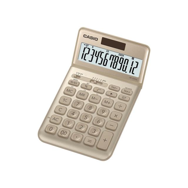 Casio - JW-200SC-GD calculadora Escritorio Calculadora básica Oro