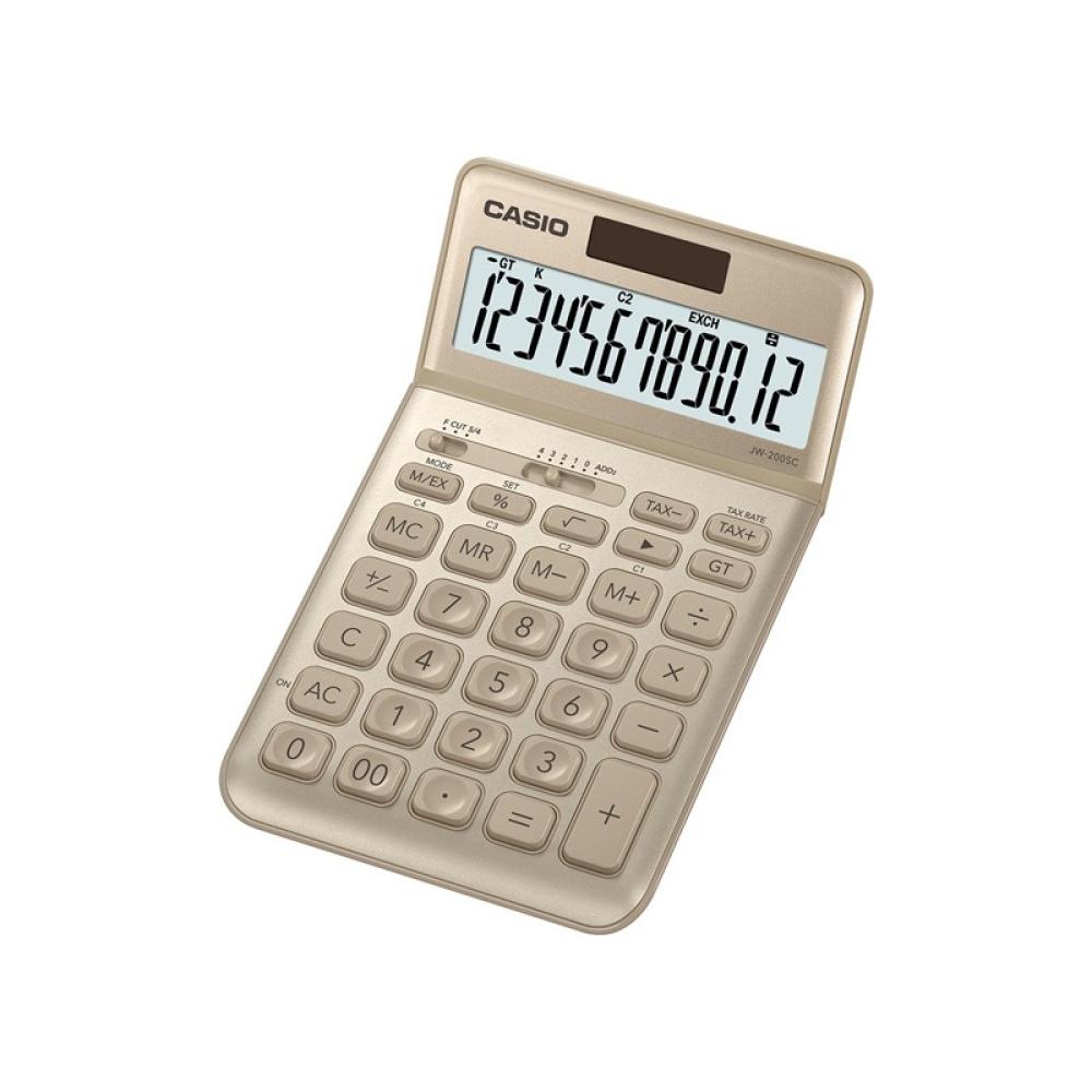 Casio - JW-200SC-GD calculadora Escritorio Calculadora básica Oro