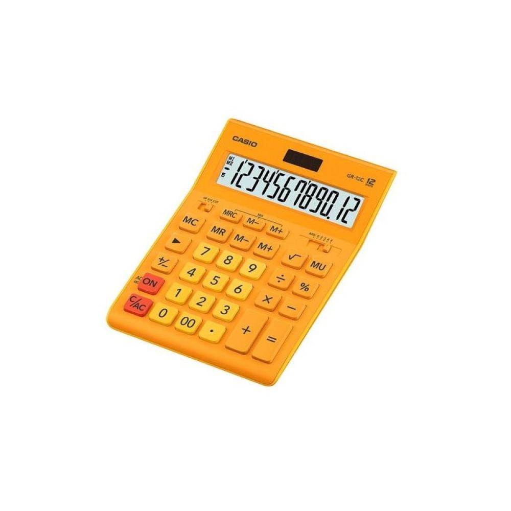 Casio - CASIO CALCULADORA DE OFICINA SOBREMESA 12 DÍGITOS NARANJA