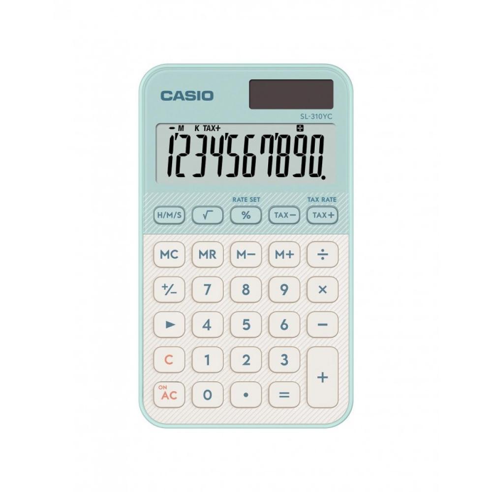Casio - SL-310YC calculadora Bolsillo Calculadora básica Verde claro
