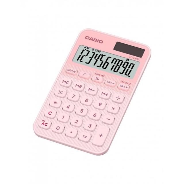 Casio - SL-310YC calculadora Bolsillo Calculadora básica Rosa claro