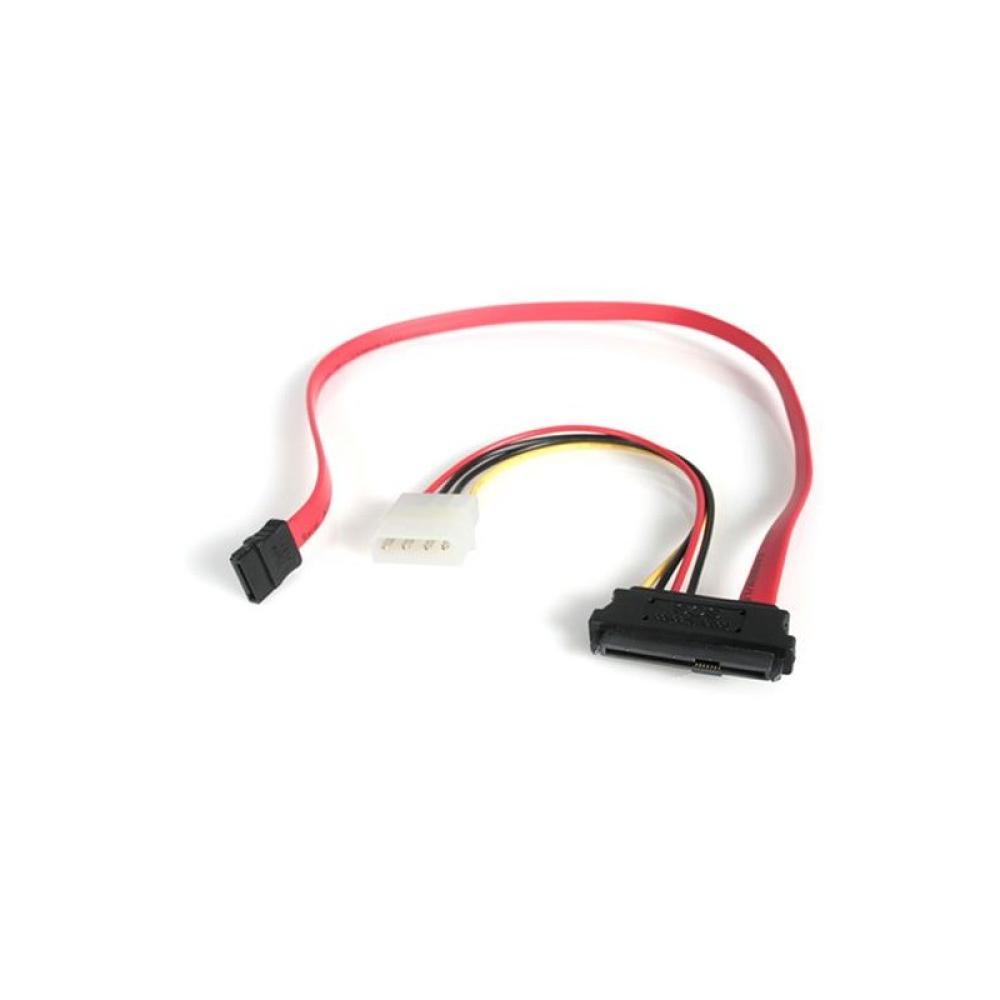 StarTech.com - Adaptador Cable de 45cm Divisor SAS 29 Pines a Molex Macho LP4 y SATA - SFF-8482