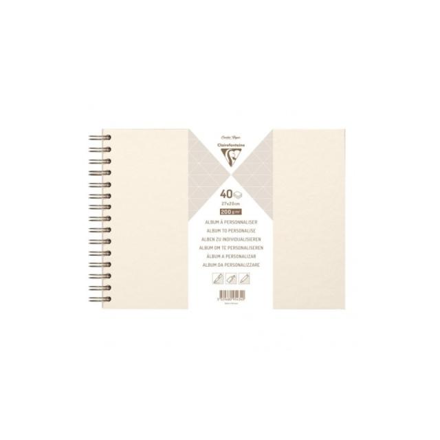 Clairefontaine - 95431C álbum de foto y protector Marrón 40 hojas Encuadernación espiral