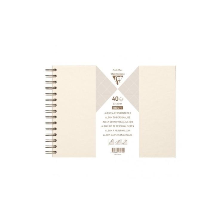 Clairefontaine - 95431C álbum de foto y protector Marrón 40 hojas Encuadernación espiral