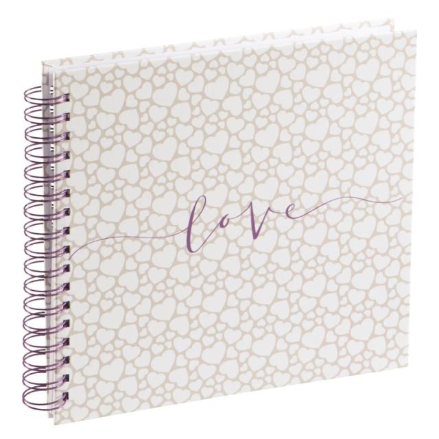 Hama - Romance álbum de foto y protector Beige, Blanco 80 hojas 10 x 15