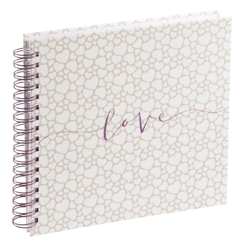Hama - Romance álbum de foto y protector Beige, Blanco 80 hojas 10 x 15