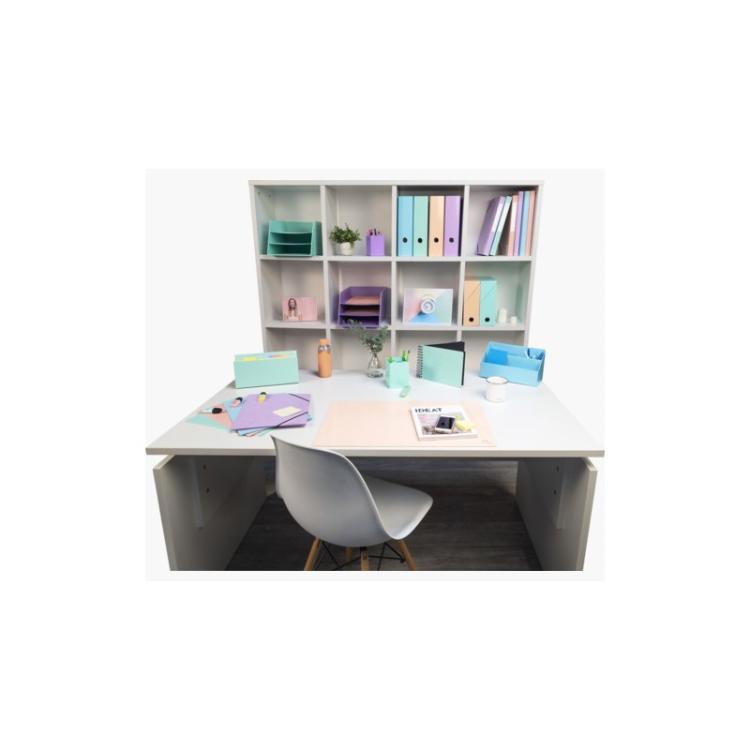 Exacompta - 60196D protector de escritorio Cartón Azul, Coral, Verde, Mauve