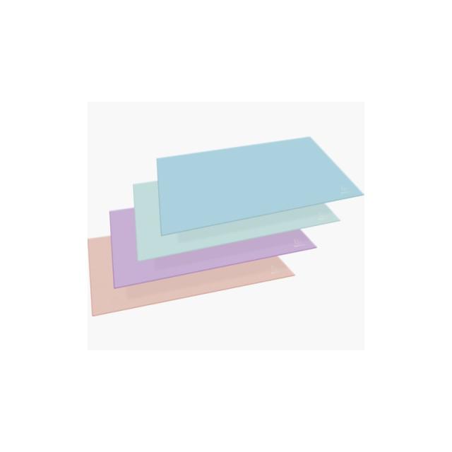 Exacompta - 60196D protector de escritorio Cartón Azul, Coral, Verde, Mauve