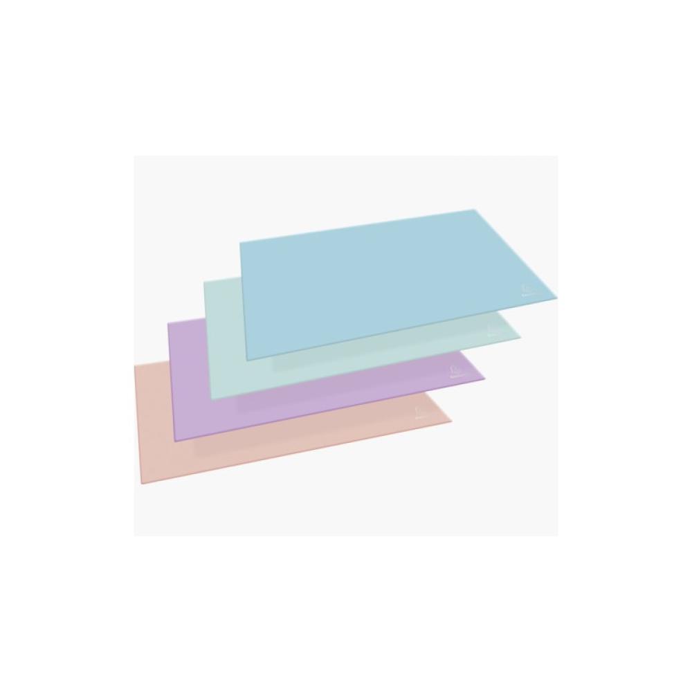 Exacompta - 60196D protector de escritorio Cartón Azul, Coral, Verde, Mauve