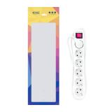 Nanocable - Regleta de enchufes de 6 tomas con interruptor, 1.4 metros Blanca