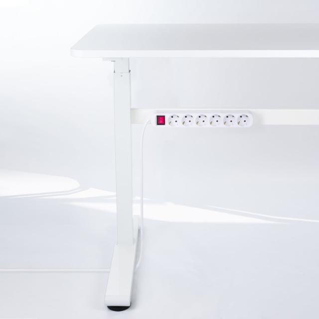 Nanocable - Regleta de enchufes de 6 tomas con interruptor, 1.4 metros Blanca