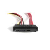 StarTech.com - Adaptador Cable de 45cm Divisor SAS 29 Pines a Molex Macho LP4 y SATA - SFF-8482