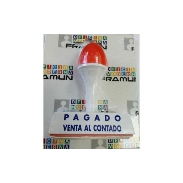 FRAMUN - SELLO MANUAL PAGADO VENTA AL CONTADO - Pack de 6 unidades