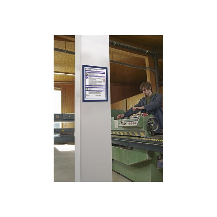 Durable - 4872-07 marco magnético A4 Azul