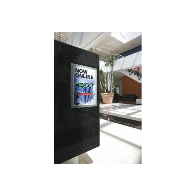 Durable - 4872-23 marco magnético A4 Plata