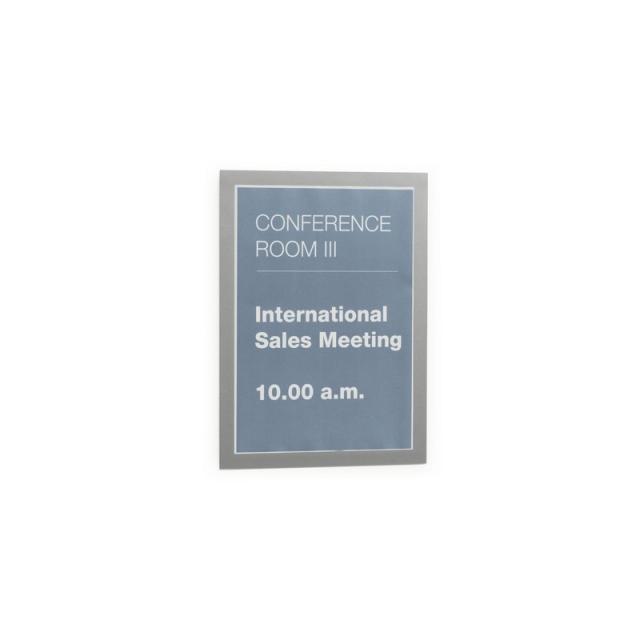 Durable - 4872-23 marco magnético A4 Plata