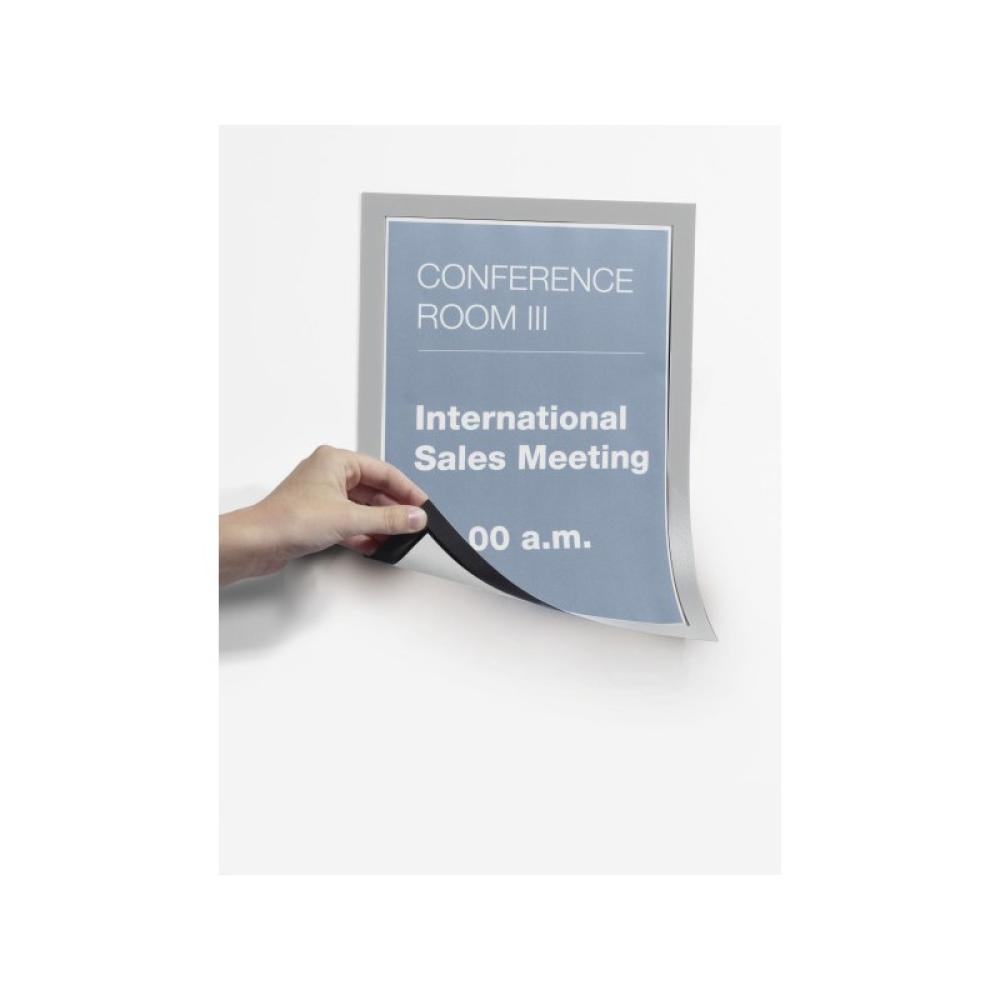 Durable - Duraframe Magnetic A4 marco magnético Plata