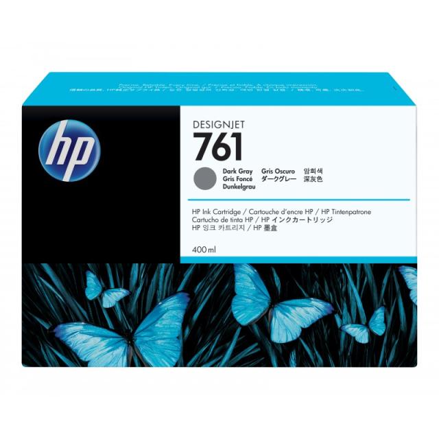 HP - Cartucho de tinta DesignJet 761 gris oscuro de 400 ml