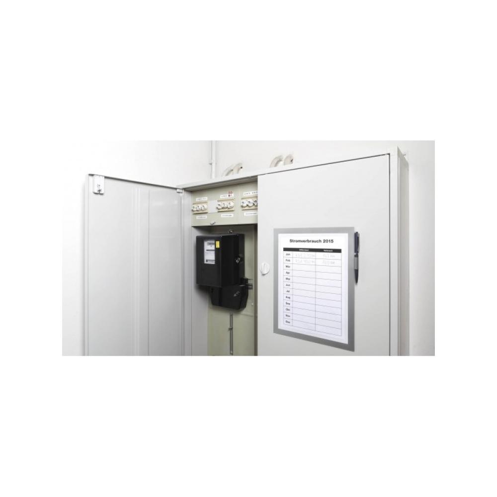 Durable - DURAFRAME NOTE marco magnético A4 Plata