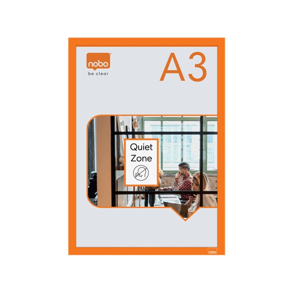 Nobo - 1915698 marco magnético A3 Naranja