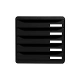 Exacompta - 309714D bandeja de escritorio/organizador Poliestireno Negro