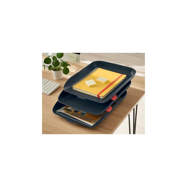 Leitz - 53582089 bandeja de escritorio/organizador Poliestireno (PS) Negro