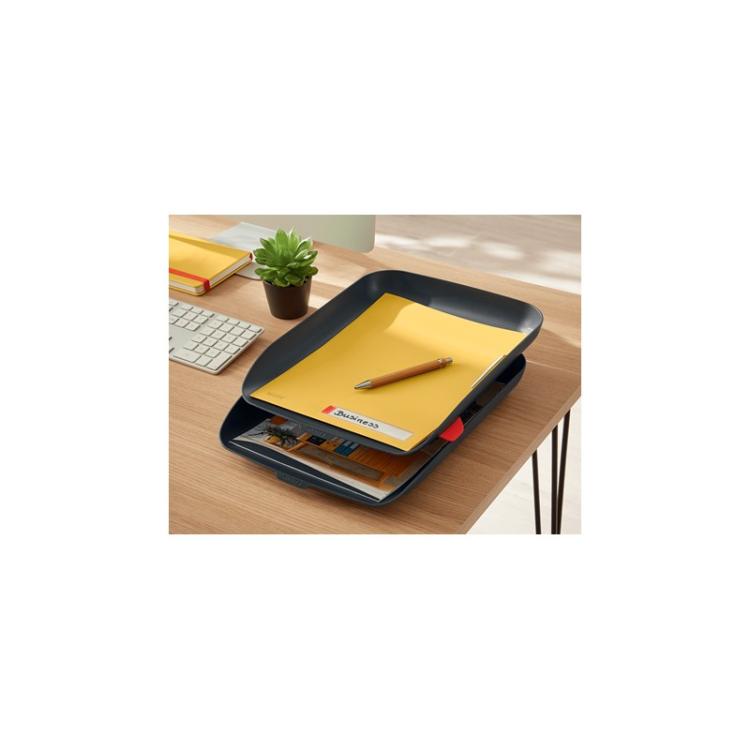 Leitz - 53581089 bandeja de escritorio/organizador Poliestireno (PS) Negro