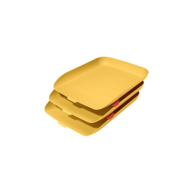 Leitz - 53582019 bandeja de escritorio/organizador Poliestireno (PS) Amarillo