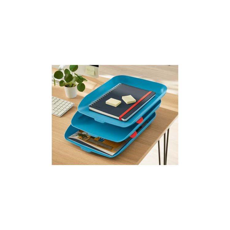 Leitz - 53582061 bandeja de escritorio/organizador Poliestireno (PS) Azul