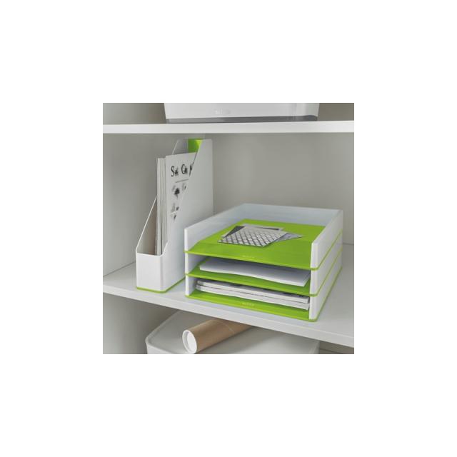 Leitz - 53611054 bandeja de escritorio/organizador Plástico Verde, Blanco